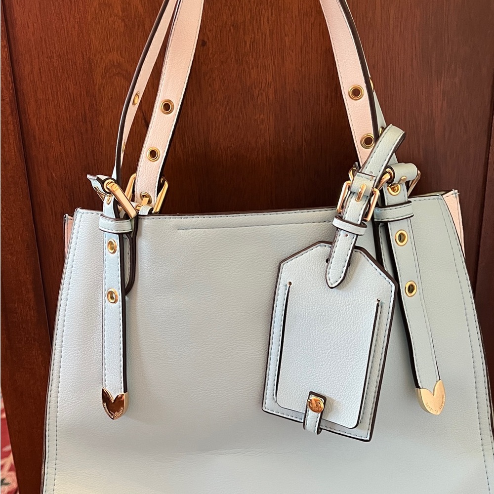NEW Authentic Samantha Thavasa Powder Blue Handbag $360+ Gorgeous!!